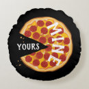 Recherche de pizza de pepperoni coussins Rouge