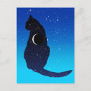 Recherche de motif de chats cartes postales Étoiles