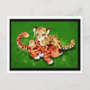 Recherche de bébé tigre cartes postales Nature