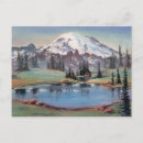 Recherche de peinture aquarelle neige cartes postales paysage