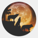 Recherche de de loup autocollants Lune