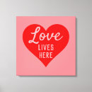 Recherche de message impressions sur toile Amour
