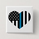 Recherche de blue line mince badges Cannette de fil