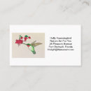 Recherche de fleurs colibri cartes visite Pour elle