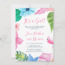 Recherche de luau baby shower fille invitations Aquarelle
