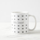 Recherche de initiale imprimées tasses Monogramme