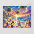 Recherche de château de sable cartes postales Tropical