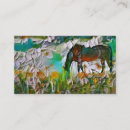 Recherche de peinture de cheval cartes visite Illustration