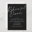 Recherche de rehearsal dinner Black and white