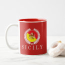 Recherche de drapeau sicilien tasses L'italie