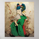 Recherche de peintures geisha posters Asiatique