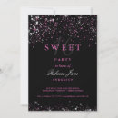 Recherche de paillettes roses invitations 16 ans