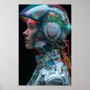 Recherche de cyborg posters Futuriste