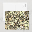 Recherche de le dessin animé cartes postales Motif