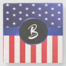 Recherche de drapeau s américain dessous de verres Monogramme