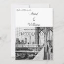 Recherche de pont brooklyn invitations Noir et blanc