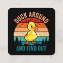 Recherche de canard drôle cartes visite Canard en caoutchouc