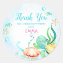 Recherche de créatures autocollants Sous la mer