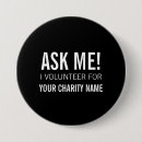 Recherche de charité badges Volontaire