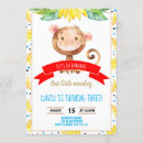 Recherche de notre petit singe invitations Jungle