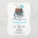Recherche de parapluies de cocktail invitations Tropical