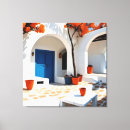Recherche de santorini toiles Bleu