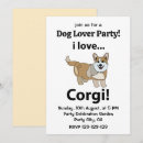 Recherche de souillé invitations Corgi