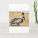 Recherche de pélicans vœux cartes Aquarelle