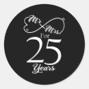 Recherche de 25 ans mariage autocollants Anniversaire d'argent