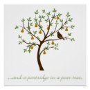 Recherche de perdrix dans un poirier posters Arbre