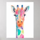 Recherche de peinture de girafe posters Safari