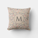Recherche de beige floral coussins Monogramme