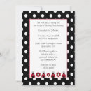 Recherche de pois noir rouge invitations Filles