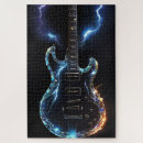 Recherche de guitare puzzles Rocher