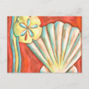 Recherche de coquille cartes postales Sable