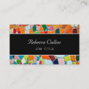 Recherche de couleur lumineuse cartes visite Coloré