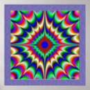 Recherche de illusions optiques posters Vert