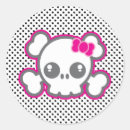 Recherche de crâne kawaii autocollants Halloween