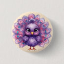 Recherche de paon badges Mignon