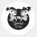 Recherche de signe zodiaque gémeaux autocollants Mode