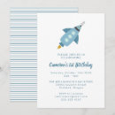 Recherche de de vaisseau spatial invitations Bleu