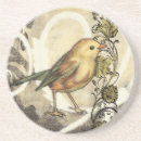 Recherche de arrière plan vintage dessous de verres Oiseau