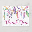 Recherche de plumes roses cartes postales Aquarelle