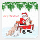 Recherche de chat père noël autocollants Chien