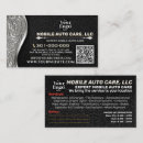 Recherche de chrome cartes visite Argent et noir