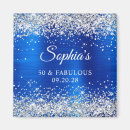 Recherche de bleu argent magnets Glamour