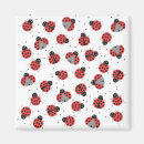 Recherche de coccinelles refrigérateur magnets Blanc