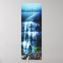 Recherche de montagnes cascade posters Peinture