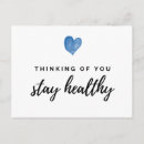 Recherche de santé cartes postales Bleu