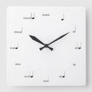 Recherche de musicale horloges Noir et blanc